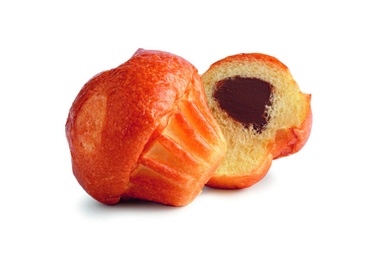 Aufgeschnittenes Truffe Brioche